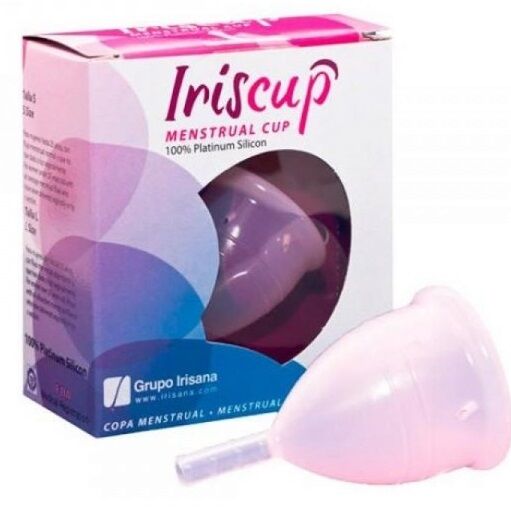 IRISCUP COPA MESTRUAL ROSA PEQUENA BOLSA ESTERILIZADORA GRATIS