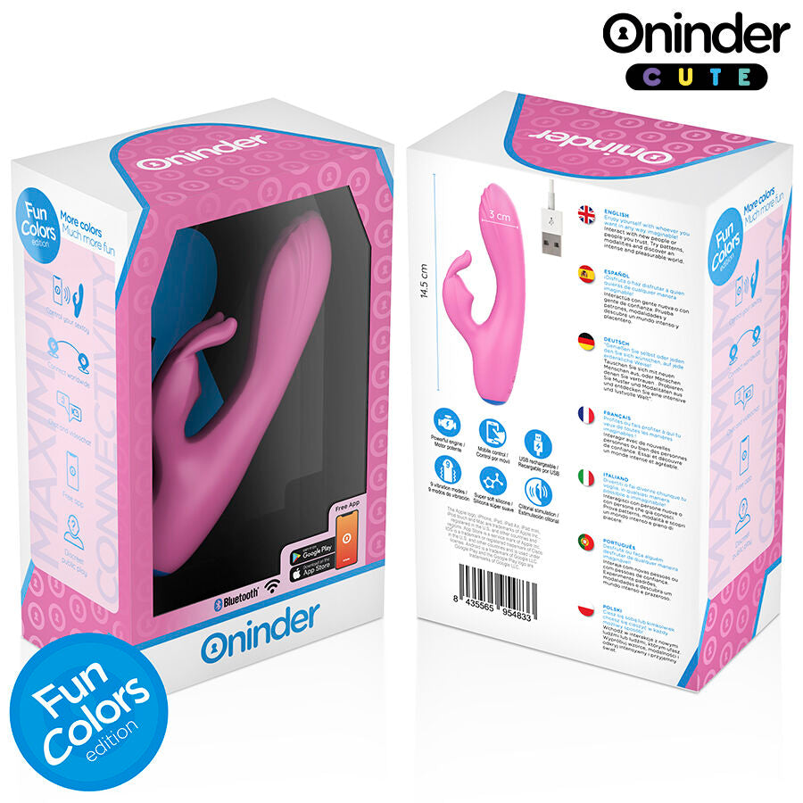 Vibrador ONINDER Rabbit – Doble Estimulación Clitorial y Vaginal con App Inteligente