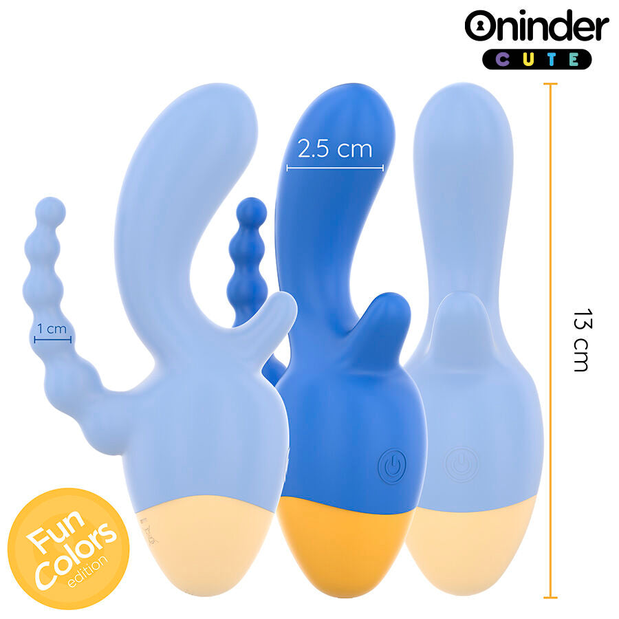 Vibrador ONINDER Clítoris y Anal – Doble Estimulación con App y 9 Modos de Vibración