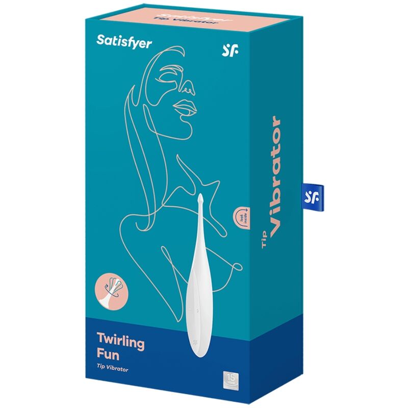 PACKAGING SATISFYER TWIRLING FUN ESTIMULADOR CLITORIS BLANCO