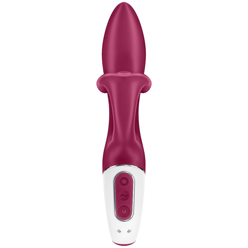 Vista frontal del Satisfyer Embrace Me Vibrador de Punto G en color Rojo