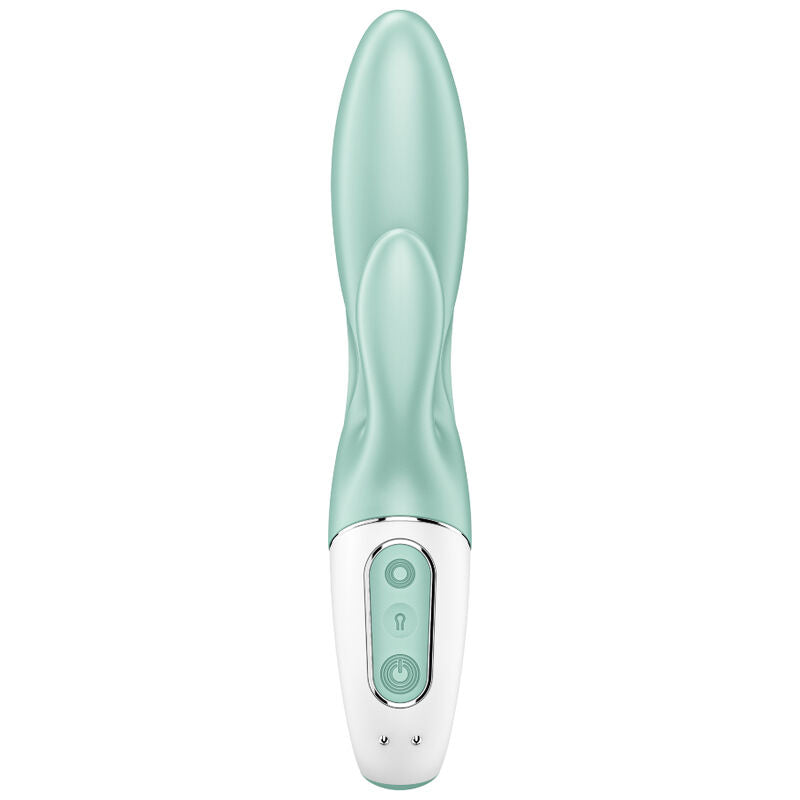 SATISFYER AIR PUMP BUNNY 5 VIBRADOR RABBIT INFLABLE APP VERDE