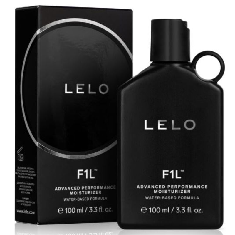 Botella de LELO F1L Advanced Performance Moisturizer, el complemento definitivo para una experiencia sensual completa.